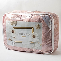 Одеяло  Elegance Line 140х 205 см, розовый, иск.лебяжий пух, пэ 350 гр/м2, пэ 100%