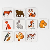 Картинки-половинки "Животные"  (бизиборды)