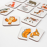 Картинки-половинки "Животные"  (бизиборды)