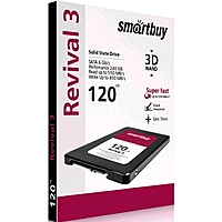 Накопитель SSD SmartBuy Revival3 SB120GB-RVVL3-25SAT3, 120Гб, SATA-III, 2,5", 3D TLC