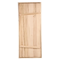 Дверной блок для бани, 170×70см, из липы, на клиньях, массив, "Добропаровъ"