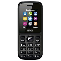 Сотовый телефон INOI 105, 1,8", 64Мб, microSD, 2sim, Bt2,1, 600мАч, чёрный
