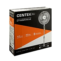 Вентилятор Centek CT-5025 Blue, напольный, 40 Вт, 43 см, 3 скорости, автоповорот, подсветка
