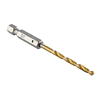Сверло по металлу Hammer Flex 202-804, HSS-4241, TIN, HEX, d=3.2 мм, 90 мм