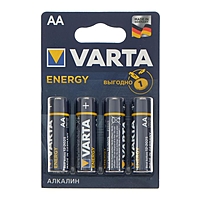 Батарейка алкалиновая Varta Energy, AA, LR6-4BL, 1.5В, блистер, 4 шт.
