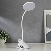 Лампа настольная сенсорная 16109/1 LED 4Вт USB АКБ 3000/6000К болый 9,5х12х44 см