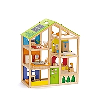 Кукольный дом для мини-кукол с мебелью, 33 предмета