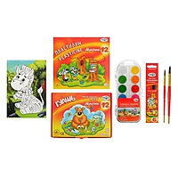 Набор для детского творчества «Гамма» «Мультики», 6 предметов, в подарочной коробке