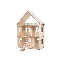 Конструктор-кукольный домик «Коттедж» из дерева