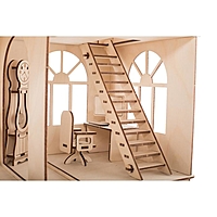 Конструктор-кукольный домик «Коттедж с пристройкой и мебелью Premium»