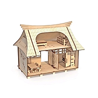 Конструктор-кукольный домик «Сакура» с мебелью
