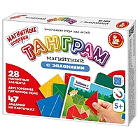 Игра настольная "Танграм магнитный с заданиями" 04053