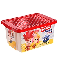 Детский ящик для хранения игрушек "Фиксики", 17 л., красный LA1319КР