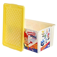 Детский ящик для хранения игрушек "Фиксики", 57 л., желтый LA1320ЖТ