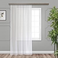 Штора вуаль 200х260 см, белый, пэ 100%