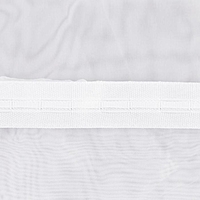 Штора вуаль 200х260 см, белый, пэ 100%