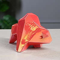 Копилка "Бык", оригами, красный жемчуг, 18 см