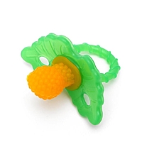 Прорезыватель силиконовый «Ягодка - пустышка», цвет желтый