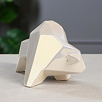 Копилка "Бык", оригами, белый жемчуг, 18 см