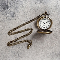 Карманные кварцевые часы «Вензель», на цепочке 80 см