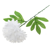 Цветок искусственный "Белый пион"