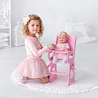 Игрушка детская: столик для кормления с мягким сидением (коллекция "Diamond princess" розовы