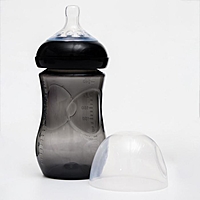 Бутылочка для кормления, 260 мл., широкое горло, цвет черный