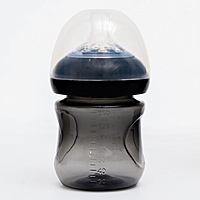 Бутылочка для кормления, 150 мл., широкое горло, цвет черный
