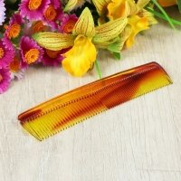 Расчёска комбинированная, цвет янтарный