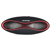 Портативная колонка Digma S-10 3Вт, microSD, USB, Bluetooth, черный