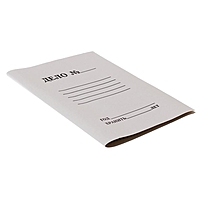 Папка-обложка Дело, 380г/м2, на 200л, белая, немелованная