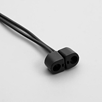 Силиконовый ремешок для Apple Airpods 1/2 , магнитный, черный