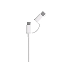 Кабель XIAOMI Mi 2-in-1 USB Cable Micro-USB to Type-C, 0.3 м, белый (SJV4083TY)