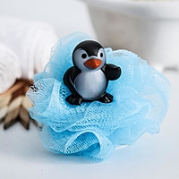 Мочалка детская для купания "Пингвин"