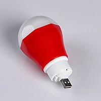 Фонарь-лампа кемпинговый, LED, USB, 5 Вт, 50 тыс. ч. работы, PP-пластик, микс