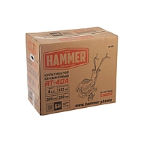 Культиватор Hammer RT-40A, 4Т, 4 л.с., 3000 Вт, шир./глубина 38/26 см, 1.2 л