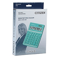 Калькулятор настольный Citizen 12-разр, 155*204*33мм, 2-е питание, бирюзовый SDC-444XRGNE