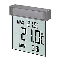 Термометр TFA "Vision" 30.1025 цифровой, оконный, серебристый