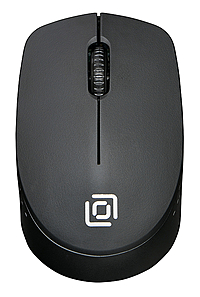 Мышь OKLICK 486MW черный, USB, оптическая, колесо прокрутки, беспроводная 