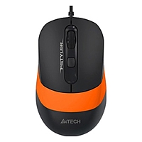 Мышь A4Tech FSTyler FM10 черный/оранжевый, USB, проводная, оптическая, колесо прокрутки