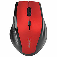 Мышь Defender Accura MM-365 красный, 800/1200/1600dpi, 6 кнопок, прорез. покрытие, беспроводная 