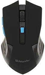 Мышь Defender Accura MM-275 синий 800/1200/1600dpi, 6 кнопок, беспроводная