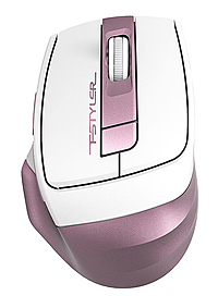Мышь A4 Fstyler FG35, розовый/белый, оптическая, (2000dpi) беспроводная USB (6but)