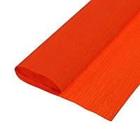 Бумага гофрированная Solid Color Crepe Paper Rolls, 40гр, 50 х 250см, Насыщенный темно-оранж
