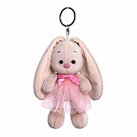 Мягкая игрушка-брелок "Зайка Ми в розовой юбке и с бантиком", 14 см ABB-011