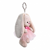 Мягкая игрушка-брелок "Зайка Ми в розовой юбке и с бантиком", 14 см ABB-011