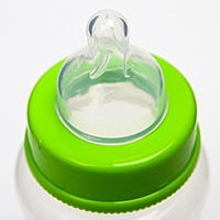 Бутылочка для кормления, 320 мл., широкое горло, цвет зеленый