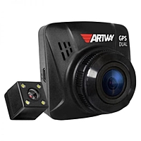 Видеорегистратор Artway AV-398 GPS Dual, две камеры, 2", обзор 170°, 1920х1080