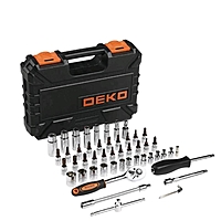 Набор инструментов DEKO 065-0211, 1/4", для авто TZ53, 53 предмета, в кейсе
