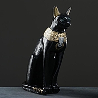 Фигура "Кот египетский" черное золото, 55см